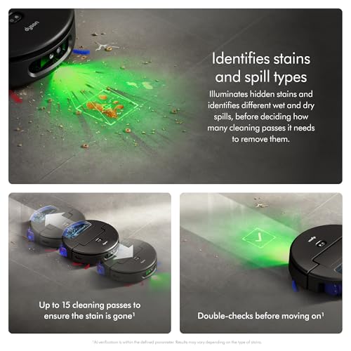 Image of Dyson Spot+Scrub Ai Wet and Dry Robot Vacuum - Self Cleaning Wet Roller, 18000 PA Suction, Detangling Roller, Ai Stain Identification