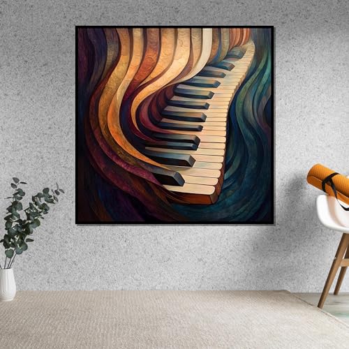 Toile abstraite de piano cadeau ideal pour passionne de musique