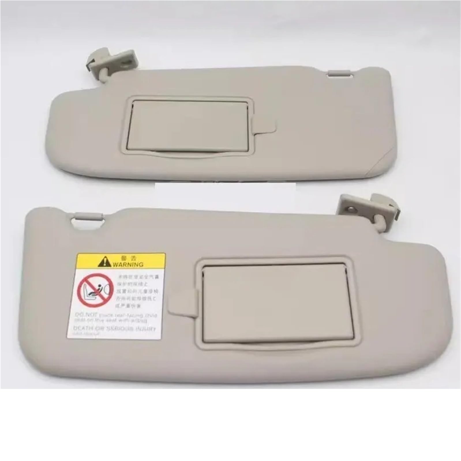 Parasol Interior para Nissan para Qashqai 2008-2015 Visera Interior para Coche con Espejo Conjunto De Visera Frontal Accesorios para Coche Visera Izquierda Derecha(Right Side Grey)