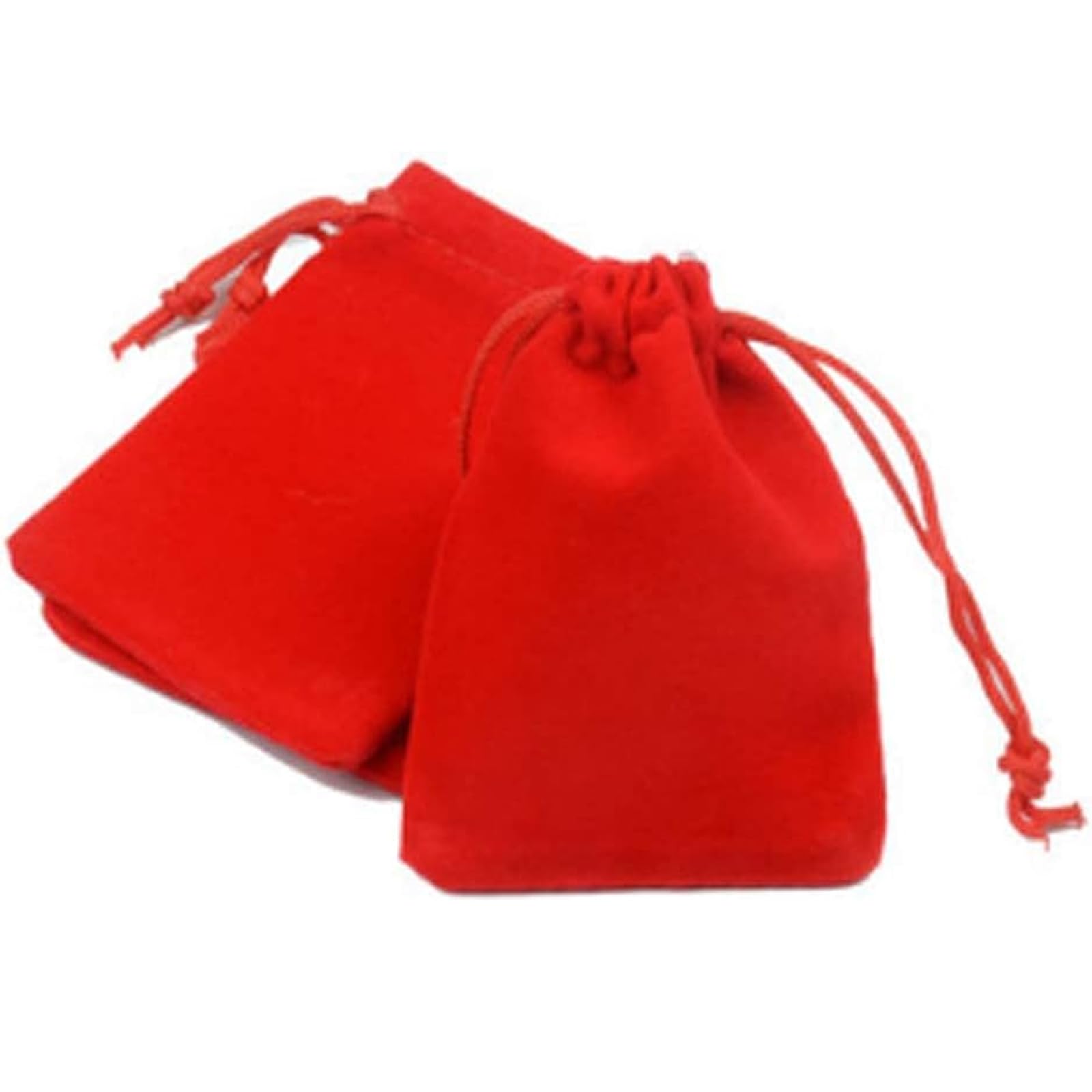 ENNIYU Lot de 20 sacs en velours avec cordon de serrage - 7,6 x 10,2 cm - Pour bijoux, bonbons, cadeaux de Noël et de mariage - Blanc