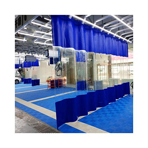 Bâche transparente en PVC haute résistance pour station de lavage auto