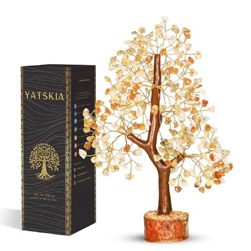 YATSKIA Citrine Crystal Tree of Life...