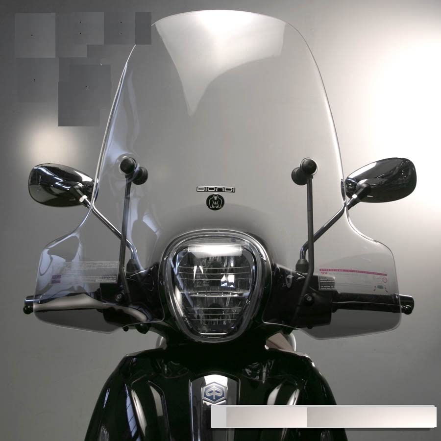 E-BIKERS BIONDI KIT Parabrezza Compatibile con PIAGGIO BEVERLY 125 300 350 2010 2011 2012 2013 2014 2015