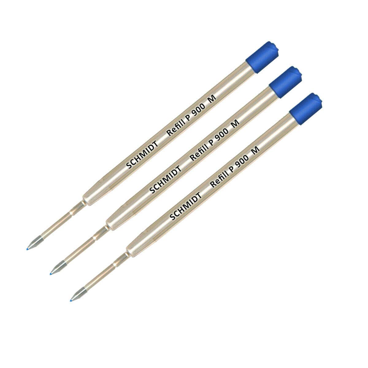 Lanier Combo Pack - 3 Pack - Schmidt P900 M Parker Style Ballpoint Refill Blue Ink Medium Tip