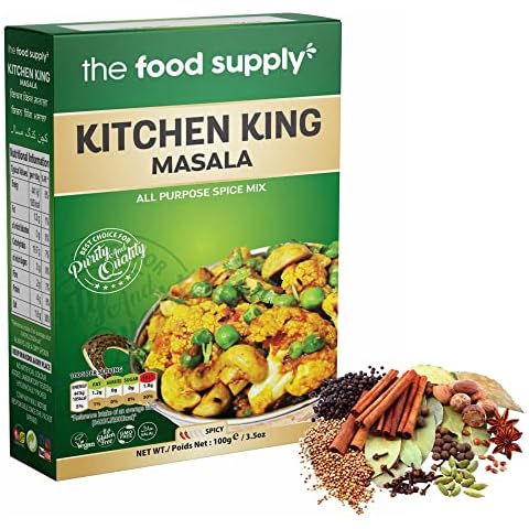 Kitchen King Masala 100g, The Food Supply Blend, Premium Artisan Spice Mixes, All Natural & No Artificial Colours, Great Taste Award Winner 2022 Cover