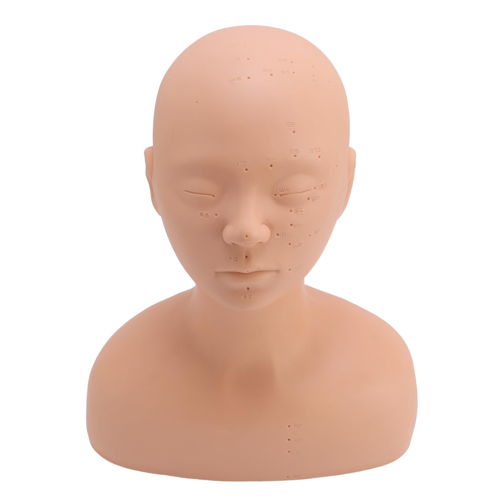 Kosmetik-Mannequin-Kopf mit Schulter, Ideal für Make-up-Hautpflege-Trainingsübungen