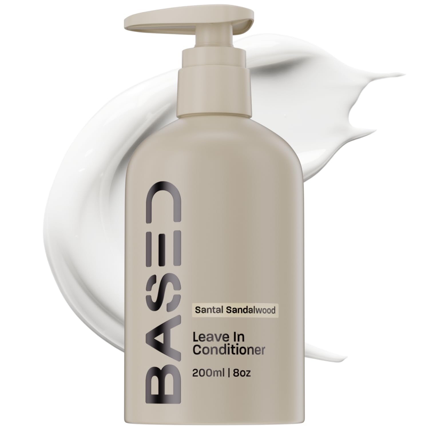 BASED Leave-In Conditioner, Instant Frizz Control, Hydrates & Nourishes Hair, Premium Leave-In Conditioner for Men, Healthy Frizz-Free Hair in Minutes (6.8 Fl Oz Pack of 1)