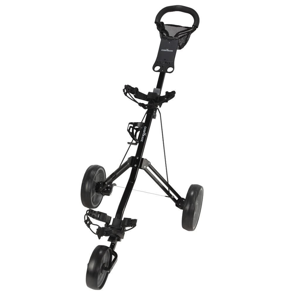 Golf Pro Lite Carrito DE Golf DE 3 Ruedas Negro/Gris