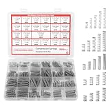 Druckfedern Sortiment Kit, 300 Stück 304 Edelstahl Kleine Federn Set Edelstahl Druckfeder, 23 verschiedene Größen Mechanische Metall Mini Federn für DIY Zuhause Automobilreparaturen
