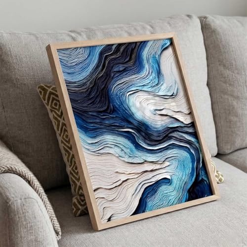 Image of kotart Abstract WALL Framed Painting | Big Aesthetic WALL Framed Paintings for Living Room Bedroom Wall Decor (13x17 inch)