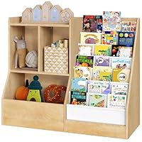 MAHANCRIS 39.4\" Kids Bookshelf and Toy Storage