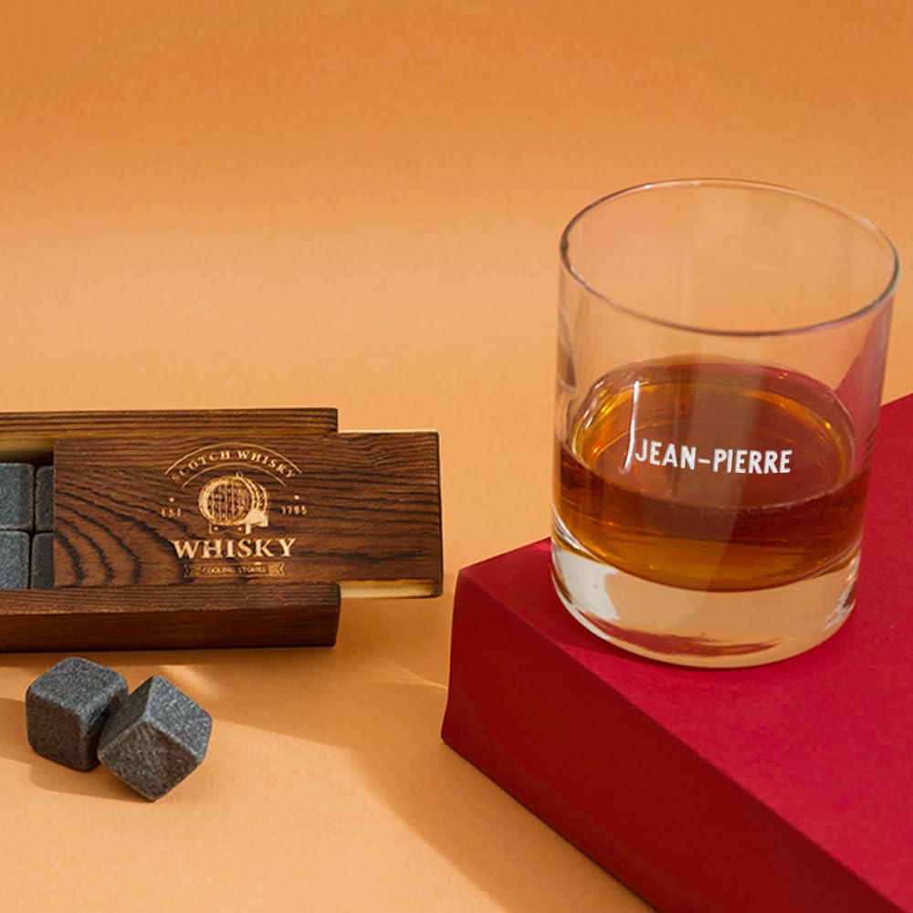 CADEAUX.COM - Verre À Whisky Message Papa 50 Ans Personnalisé 1 verre - Message Personnalisable - Cadeau Anniversaire Papa - Cadeau 50 ans - Cadeau Homme Fete des Peres