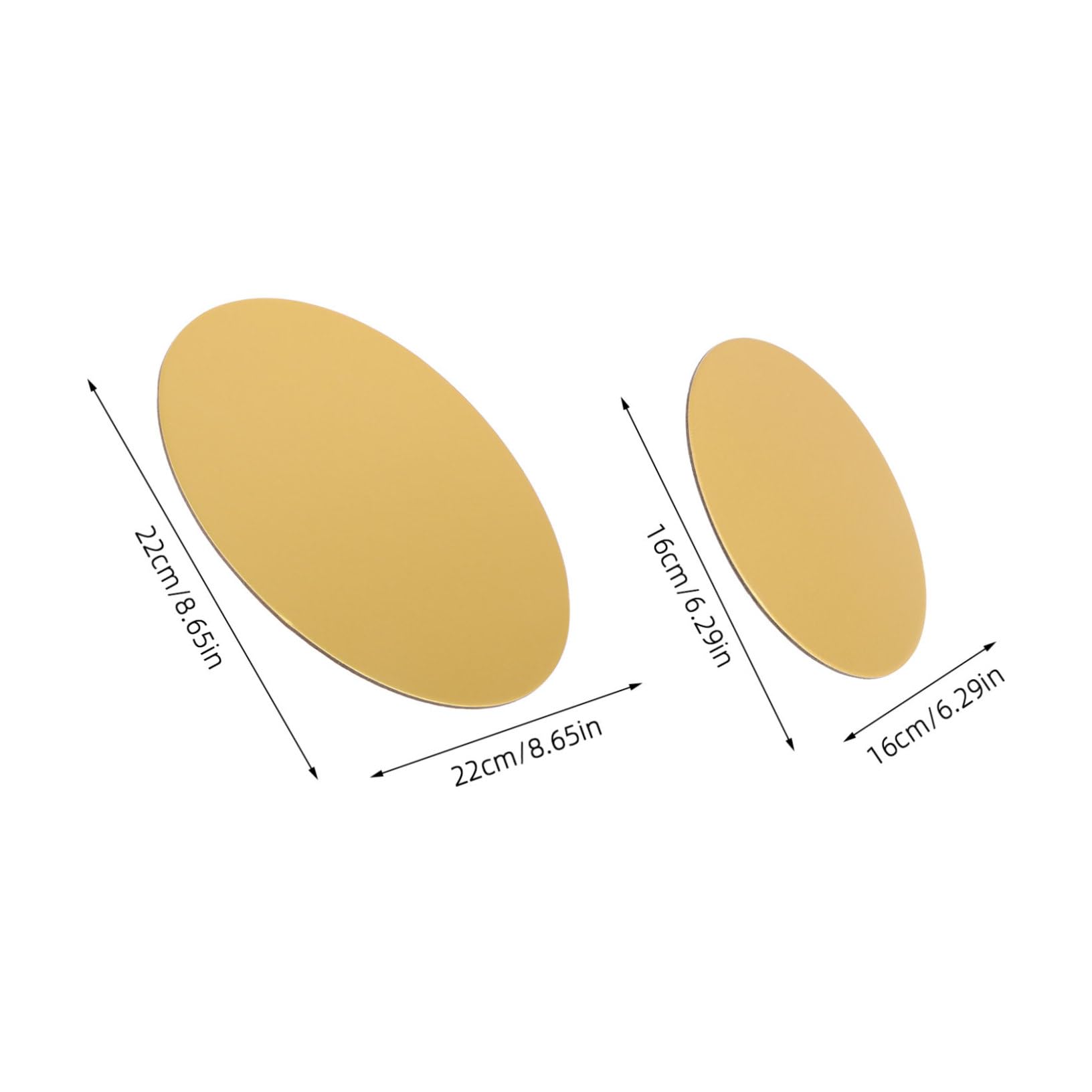 OFFSCH 8pcs Round Cake Bottom Boards 6 Inch 8 Inch Mousse Cake Bases Nonstick Cardboard Cake Circles for Wedding Birthday Dec