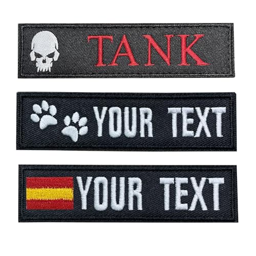 Parche de nombre personalizado etiqueta personalizada, militar táctico del ejército bordado insignia de moral para mochilas, uniformes, chaquetas (A)