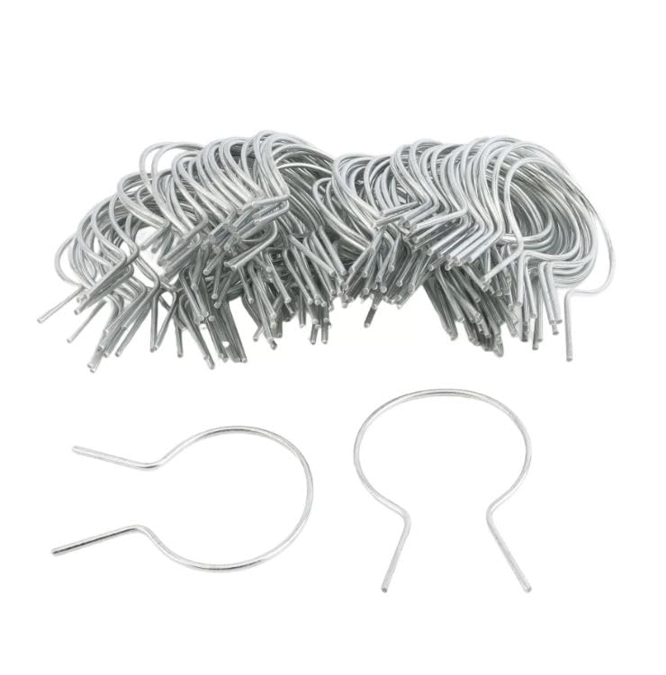 EZ Twist 3" (2 7/8" OD) Preformed 9 Gauge Galvanized Steel Fence Ties - (100 Pack)