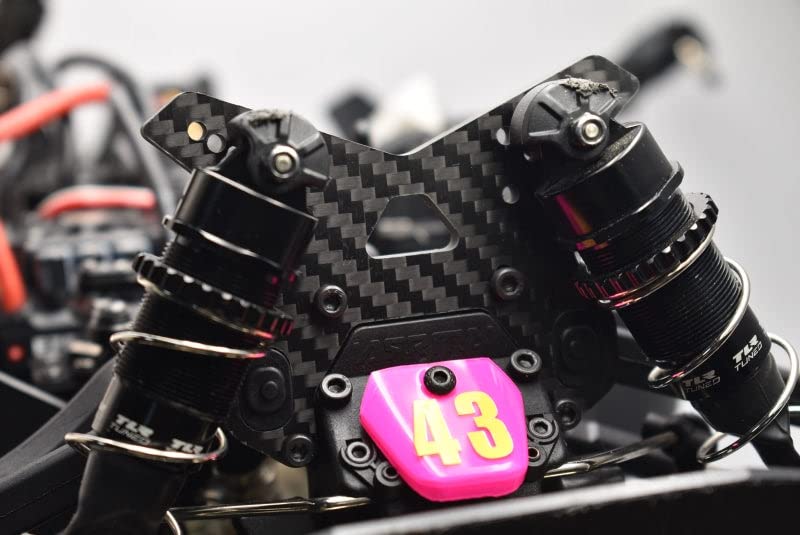 GPM Arrma 1/8 TLR Tuned Typhon ARA8306 Aggiornamento Parti Carbon Fiber Front Shock Tower (5mm Thickness) -1Pc Set Black