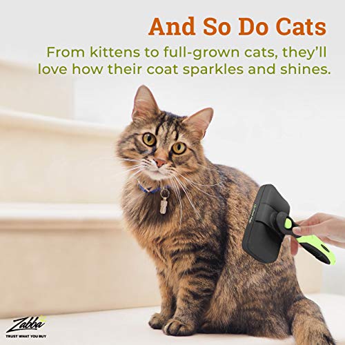 The Pet Portal Self Cleaning Dog Brush for Shedding Slicker Brush Cat