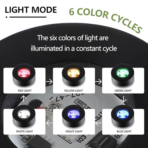 Image of ZEERSHEE 2Pcs Wooden LED Light Base for Acrylic Resin Crystal Art - 7 Color Cycle with USB Cable Display Stand Round Lighted Pedestal for 3D Crystal Sphere (2.3 inch Holder)