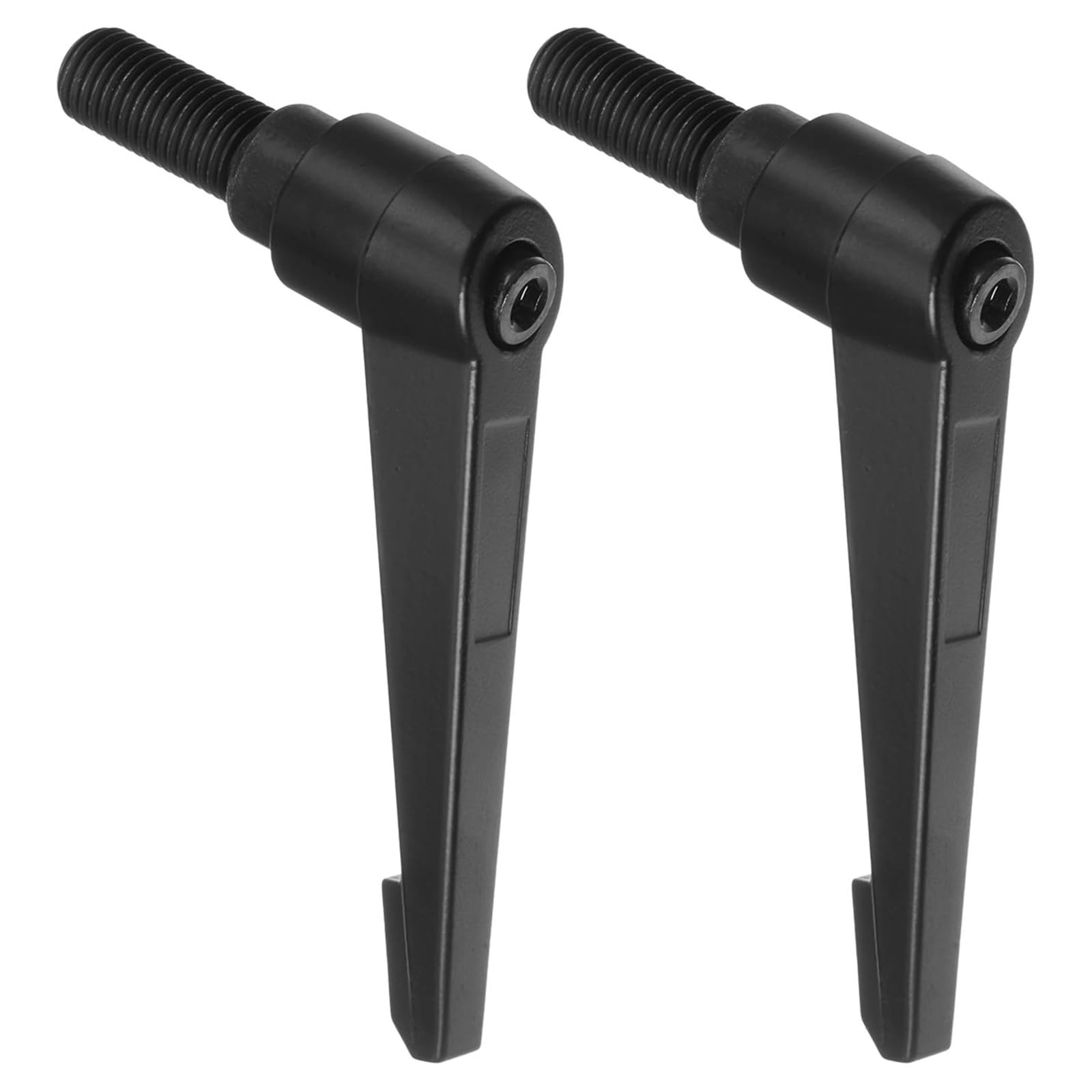 TA-VIGOR 2Pcs Adjustable Clamping Lever Handles, M16 x 40mm Locking Quick Release Push Button Ratchet Screw Knobs, Aluminum Alloy Male Thread Stud Bolts Handle for Machinery & Equipment — image 1