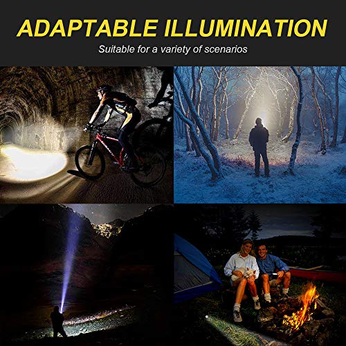 VICTGOAL USB Rechargeable Bicycle Light Set 400 Lumen Super Bright Headlight Front Light and Back Rear LED 4 Light Mode Road Cycling Safety Flashlight Runtime 4+ Hours (Black) 8 51gk+nRWPdL