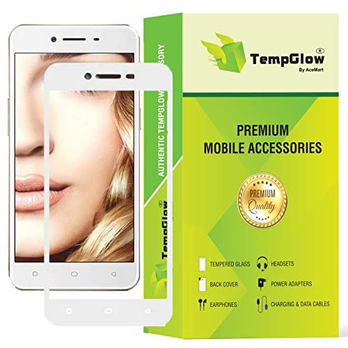 Image of Screen Protector for Oppo A37 (White) Tempered Glass Edge-to-Edge 6D Screen Guard With Installation Kit