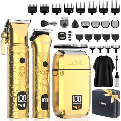 Ufree 8 in 1 Professional Hair Cutting Kit, Hair Clippers for Men, Cordless Clippers and Trimmers...