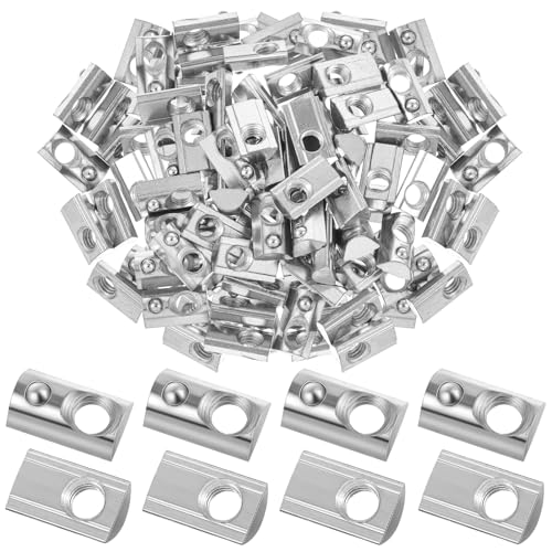 Yaocom 50 Pcs 3030 Series M8 T Nuts Half Roll in Spring