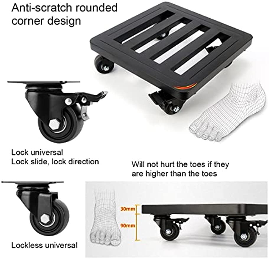 Amazon.co.jp: フラワースタンド 植木鉢台 台車 キャスター付き 40cm