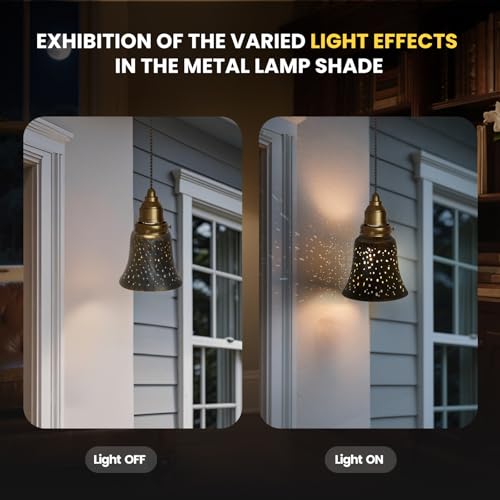 Image of Ceiling Fan Light Covers, 4 Pack Bronze-Gold Pendant with 1-5 /8 inch Fitter, ALUCSET 4.72 inch Height and 4-3 /4 inch Diameter, Metal Bell Shaped Cover for Chandelier Pendant Light Wall