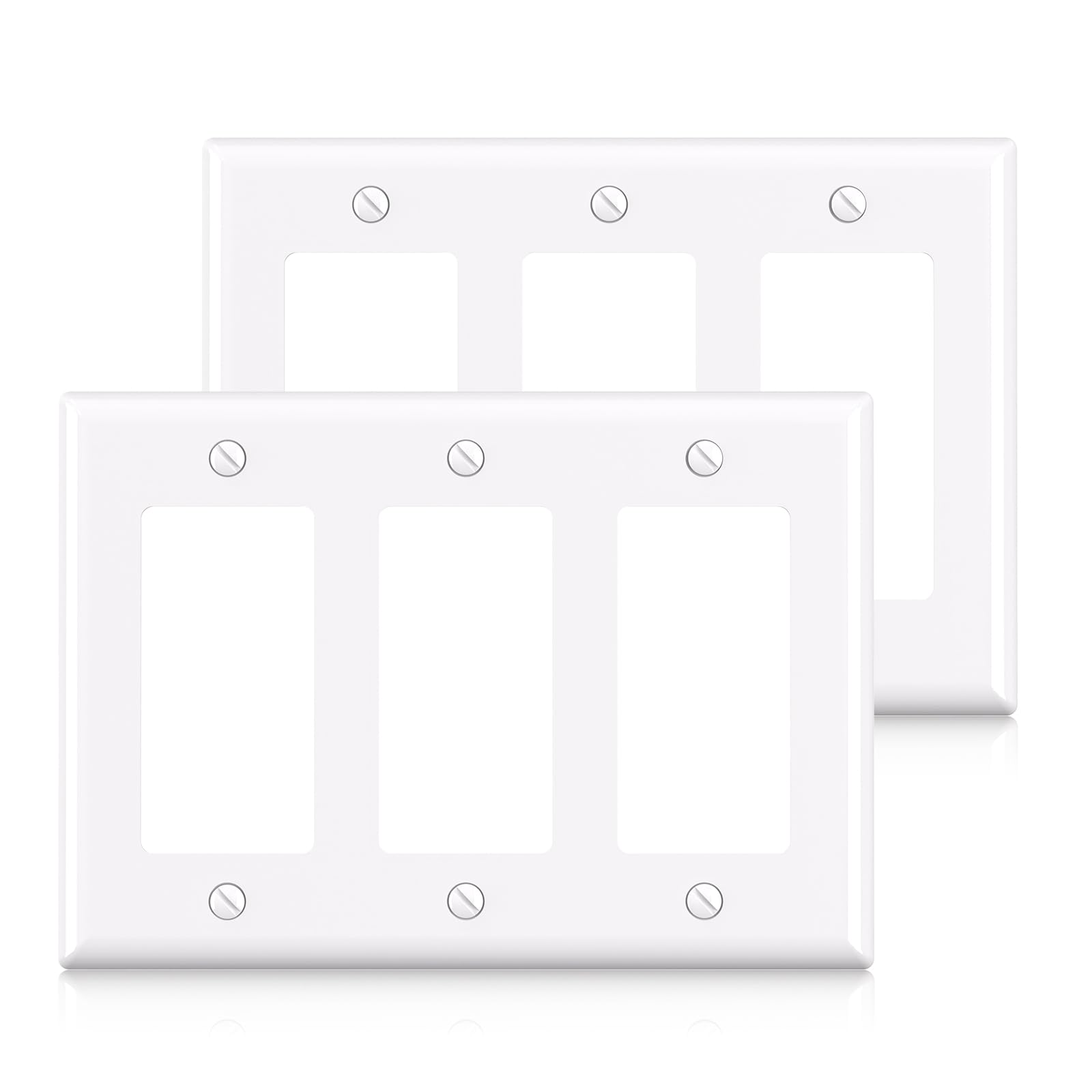 Decorative Wall Plates - Glossy Black (5 Pack) -26 Decorative Wall Plates - Glossy Black (5 Pack) -26