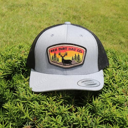 Image of Red Dirt Hat Company Sunset Deer Adjustable Snapback Hat