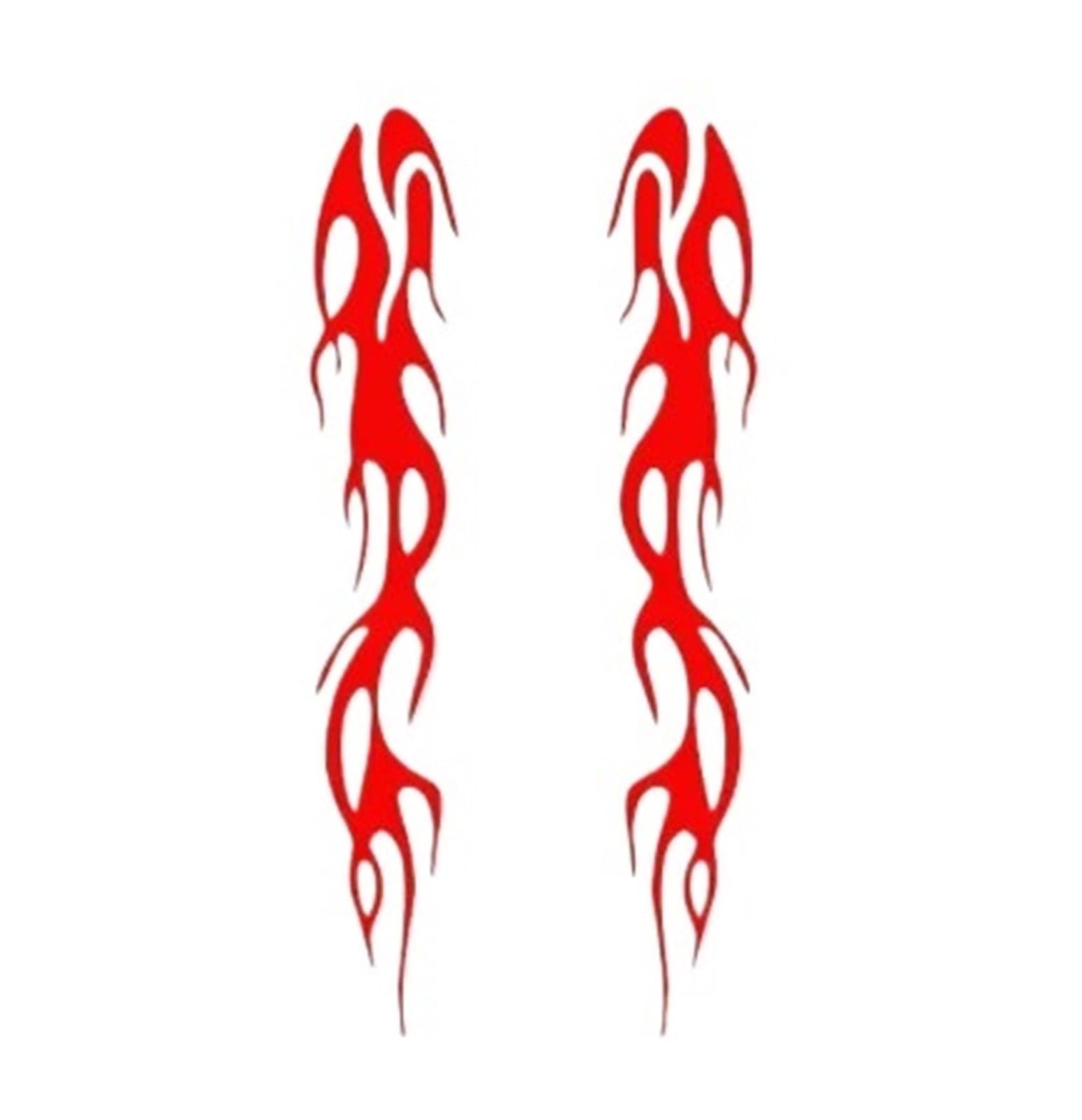 ZUXWUX Car Decal Motorcycle Flame Tank Car Stickers Totem Fire Garland(Color5,29CM)