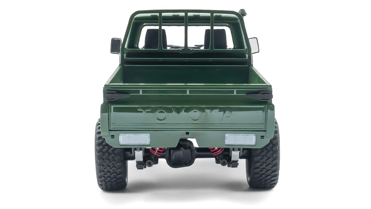 Coche teledirigido resistente 1:12 – Toyota Land Cruiser RC Auto 4WD para exteriores con luz LED, 30 minutos de tiempo de conducción, vehículo todoterreno, coche teledirigido a partir de 6