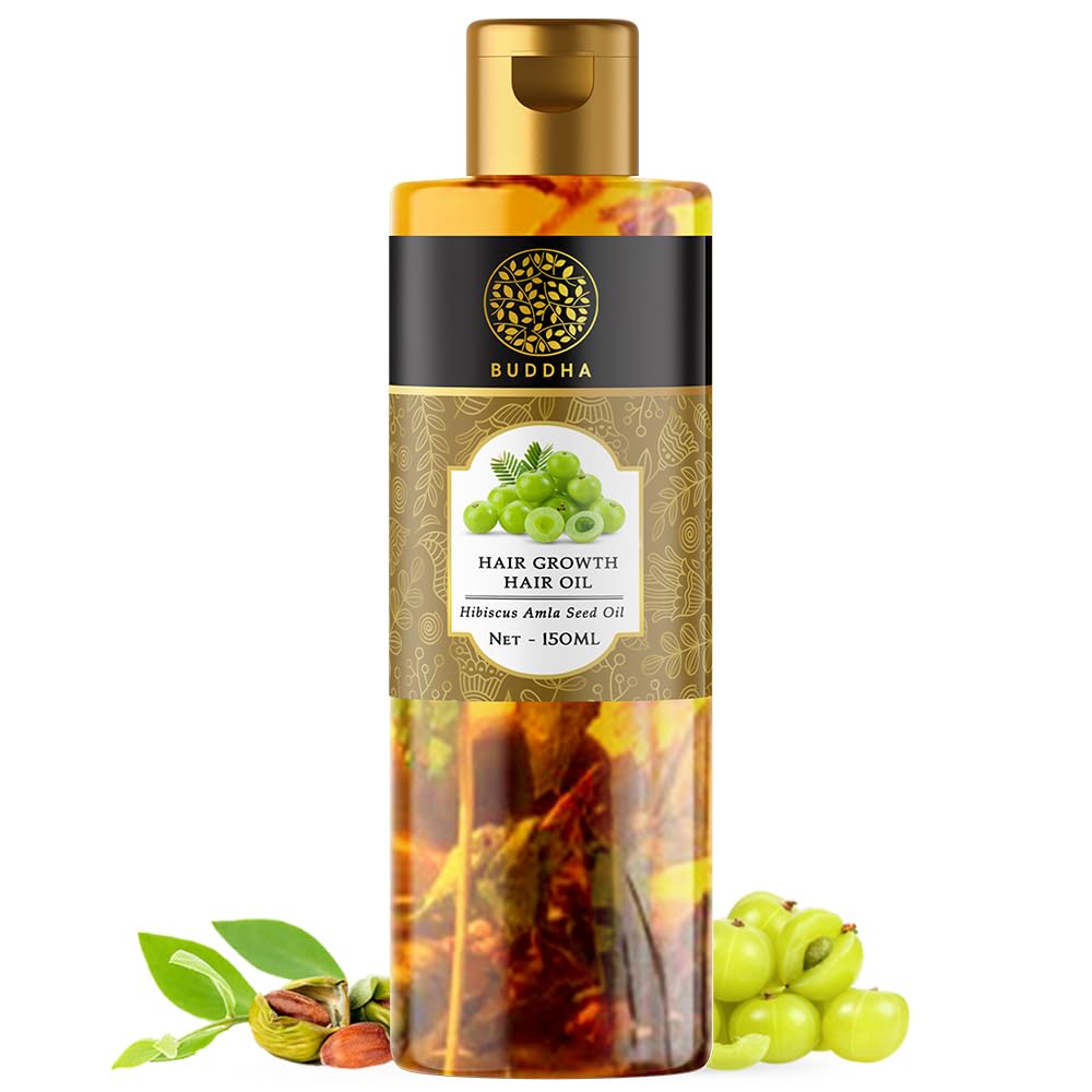 Buddha Natural Hair Oil for Fast Growth (150 ml) - Herbal Oil Hair | Helps with Growth, Strength Thickness | 100% Natural-image-11