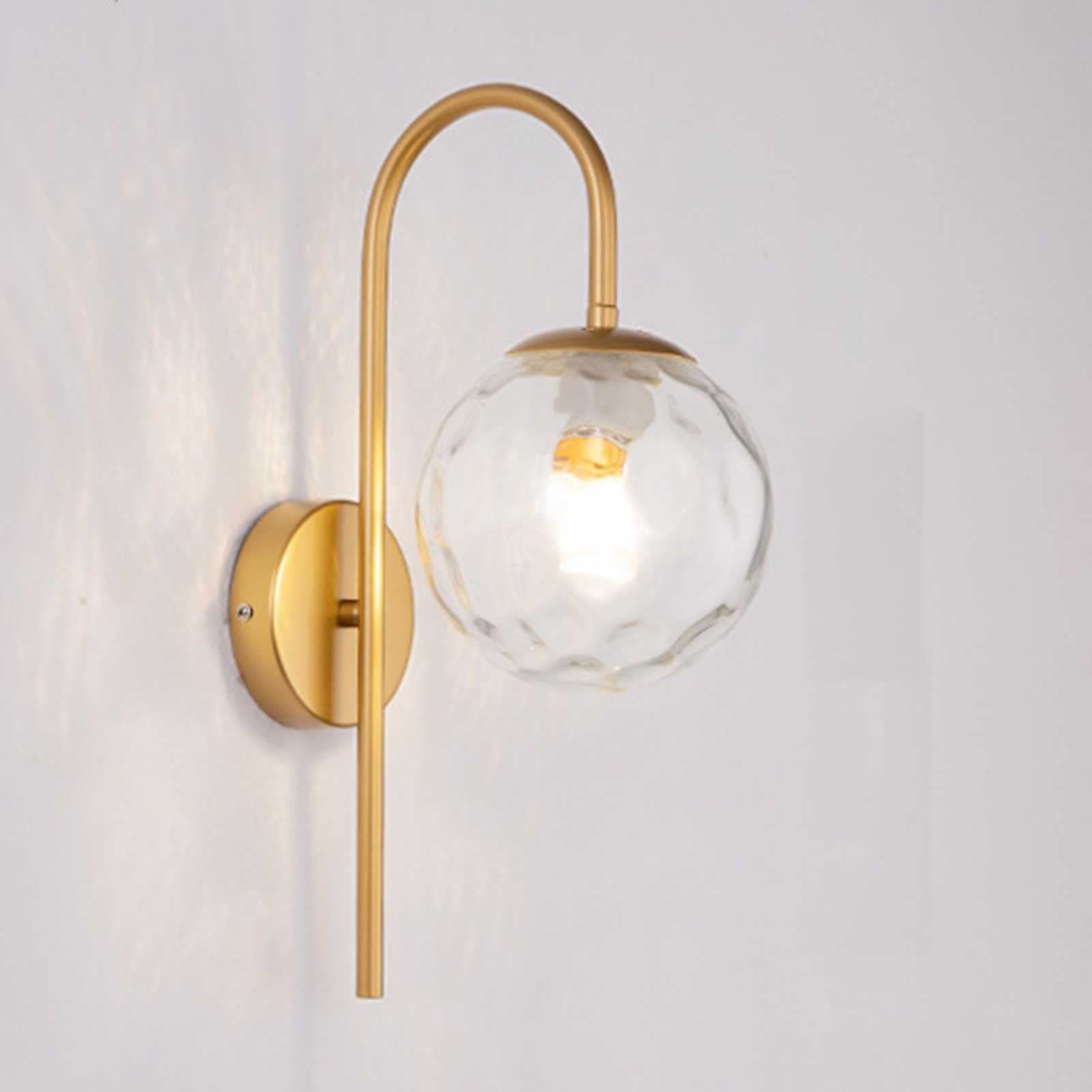 SXWNBIFH wall lamp Wall Sconces, 12w Modern Industrial Gooseneck Wall Lamp, Brushed Brass Wall Mounted Lighting Individualized Creative Corridor Porch Lamps, Watery Gold (Color : Watery Gold, Size :