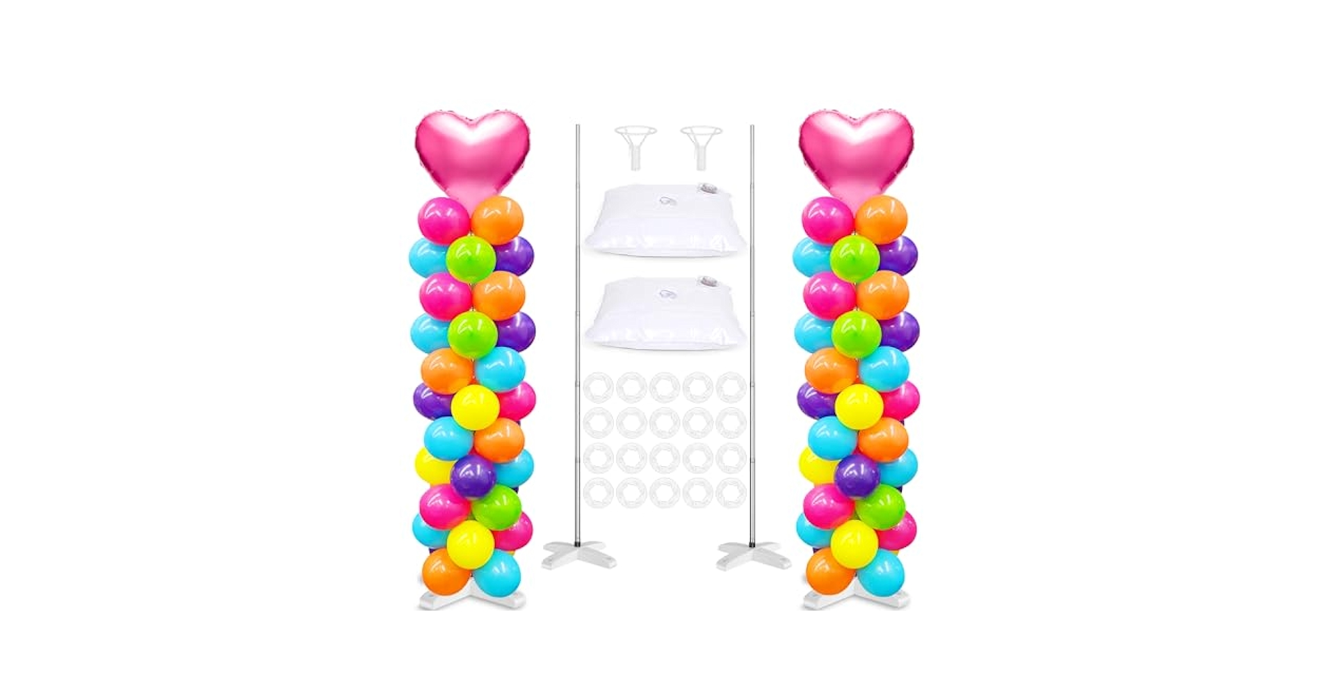 Amazon.com: Toosci 2 Sets Adjustable Balloon Column Stand