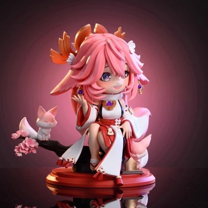 Amazon | Qしゃがみ『原神』八重神子・狐の真意GKフィギュアスケ