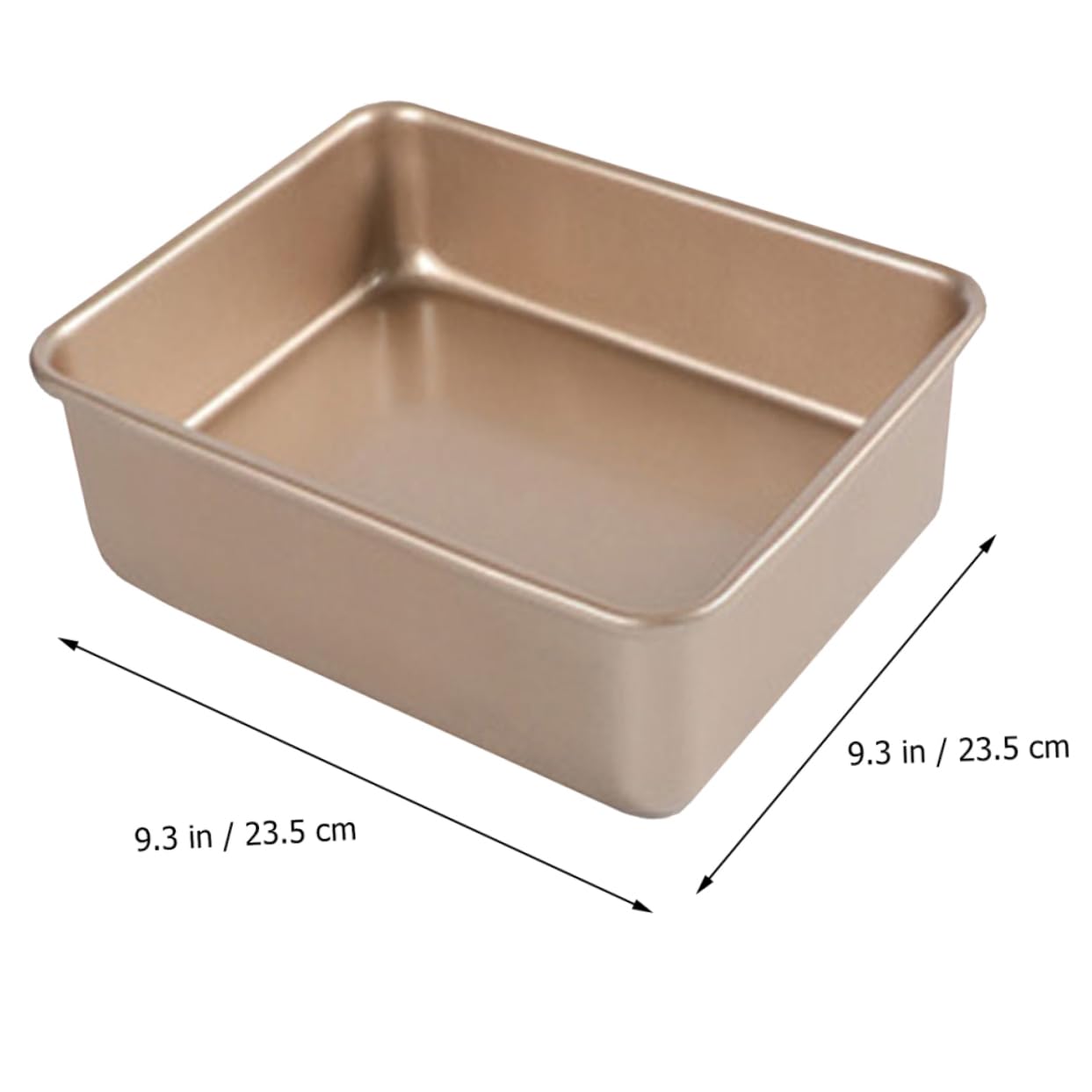 TOPBATHY Teglia Quadrata per Torta Antiaderente, 1 Pezzo, in Acciaio Inox | Teglia da Forno Antiaderente, Facile da Pulire, per Torte e Pane, in Cucina, per l'Uso Quotidiano