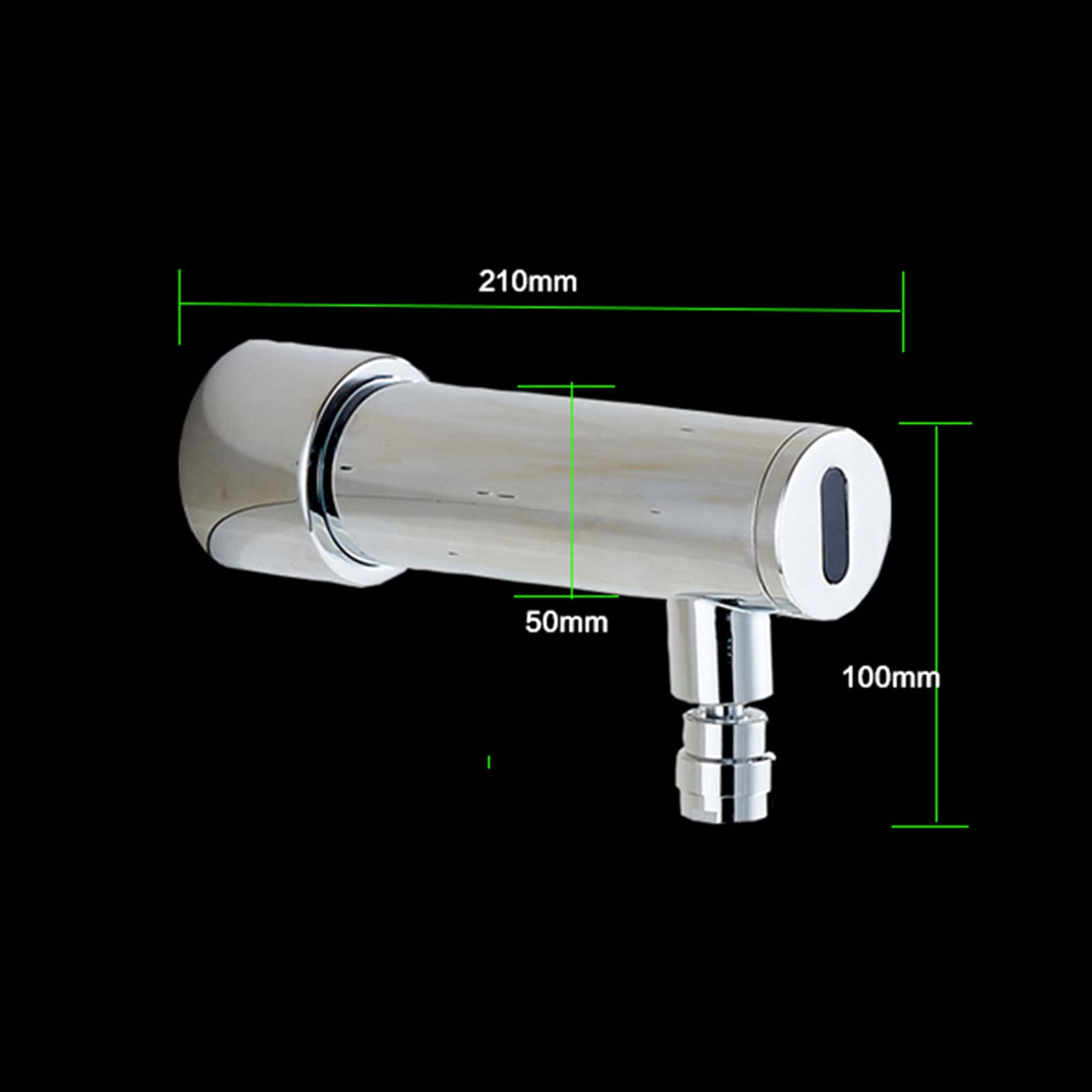 Robinet De Salle De Bain Mural À Capteur Sans Contact Automatique, Robinet D'évier De Cuisine Mains Libres Activé Par Le Mouvement Sortie D'eau Réglable, À Piles, Contrôle Du Mélangeur Chaud Et Froi