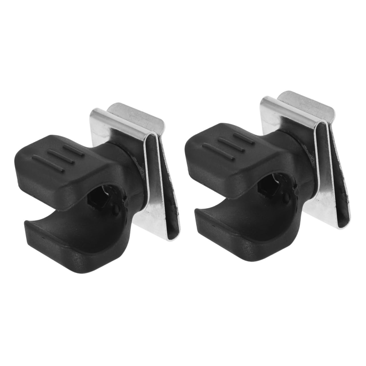 Healifty Helm Lichtclip 2Er Set Helmhalterung Mit Nylonclip Für Sicherheitshelm Baustelle Kopfschutz Praktischer Taschenlampenhalter Für Arbeitshelm Kompakte Größe 1.77X1.61X2.36 Zoll