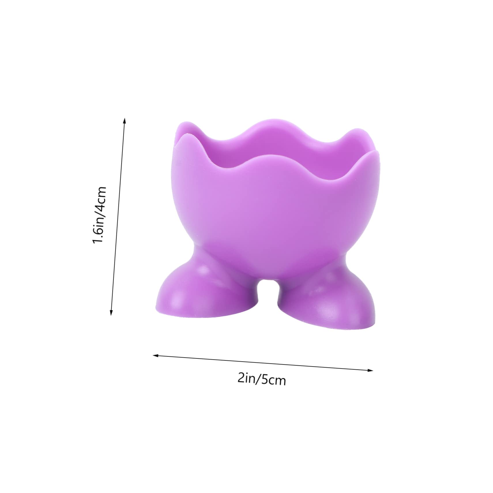 Cabilock 5Pcs Silicone Egg Holder Cups Random Color Boiled Egg Serving Cups for Kitchen Use Silicone Material for Soft Boiled Eggs and Decorative Storage