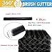 25 Pcs 80ft (3.2ft x 25) length ideally fitting standard 5-inch gutters Standard Gutter Filter Leaf Debris Guard brush guard- Simple Gutter Guard | No Tools DIY
