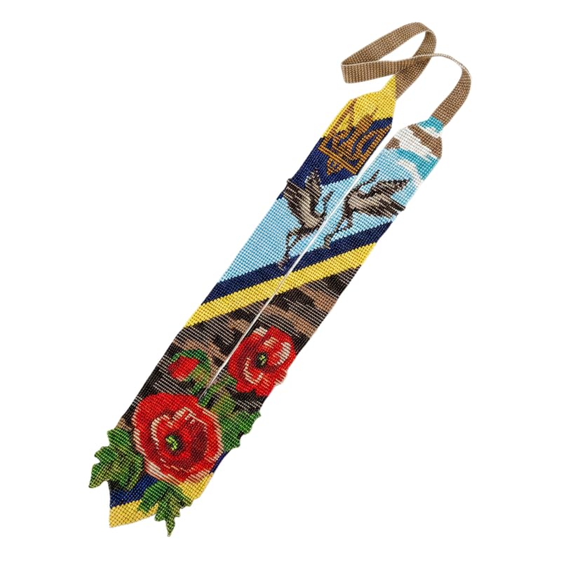 Collier Gerdan ukrainien fait main à motif floral, l'idée cadeau artisanal idéal