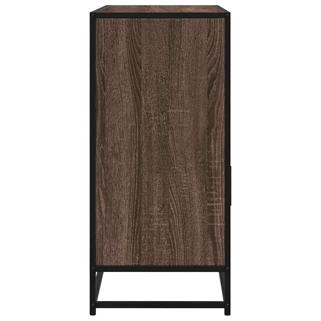 Credenza Moderna Rovere Marrone in Truciolato 100x35x76 cm