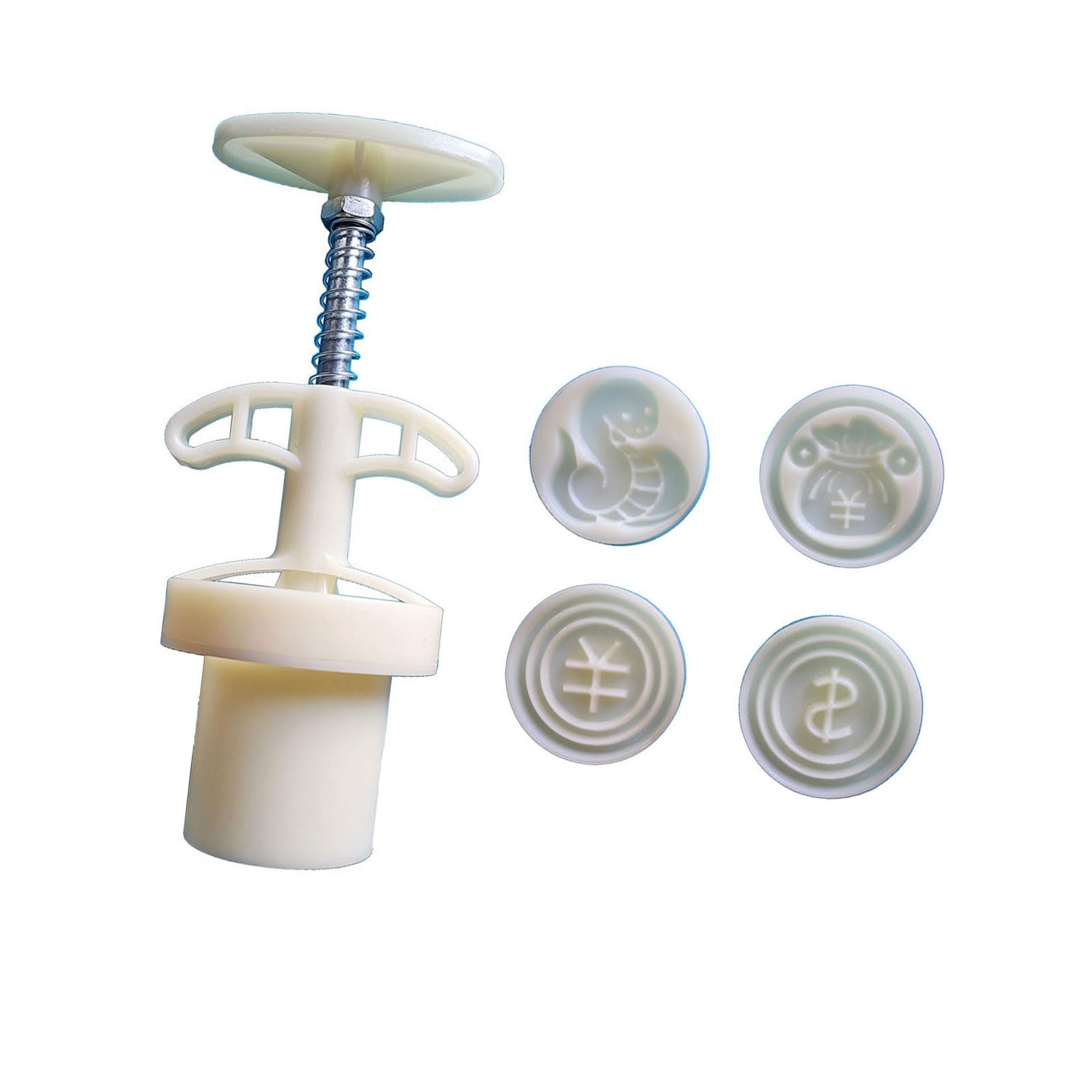 Kalttoy Always Have Wealth 3D Snake Money Dessert Molds New Year Festival Dessert Maker Cookie Stamp Hand Pressure Baking Tool Cookie Stamp And Cutter Press For Baking Wedding