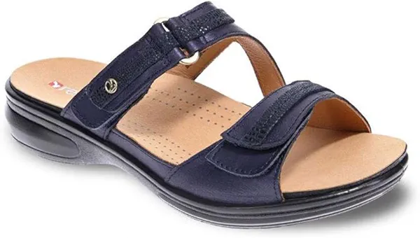 Revere Rio Women's Slide Sandals - Luxurious Leather with Superior Arch Support and Fully Adjustable Fit