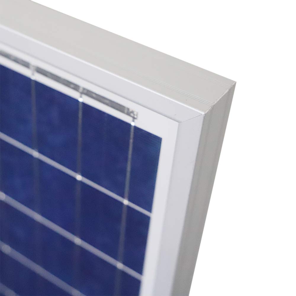 Newpowa®, pannello solare, 100 W (Watt), 12 V (Volt), 2 pezzi, policristallino, ad alta efficienza, fotovoltaico, in policarbonato, per camper, case, giardino, barche