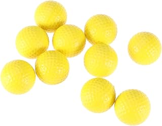 Veemoon Soft Balls 10pcs Soft Balls Sports Balls Training Balls Foam Balls Air Hollow Balls Yellow Indoor Balls Yellow Ball Outdoor Equipment Balls Foam Balls Yellow