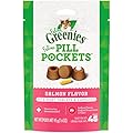 FELINE GREENIES PILL POCKETS for Cats Natural Soft Cat Treats, Salmon Flavor, 1.6 oz. Pack (45 Treats)
