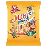Lajkonik Paluszki Junior Sticks 180g (Pack of 11) - Salted Baked Snacks, Pretzel Treats